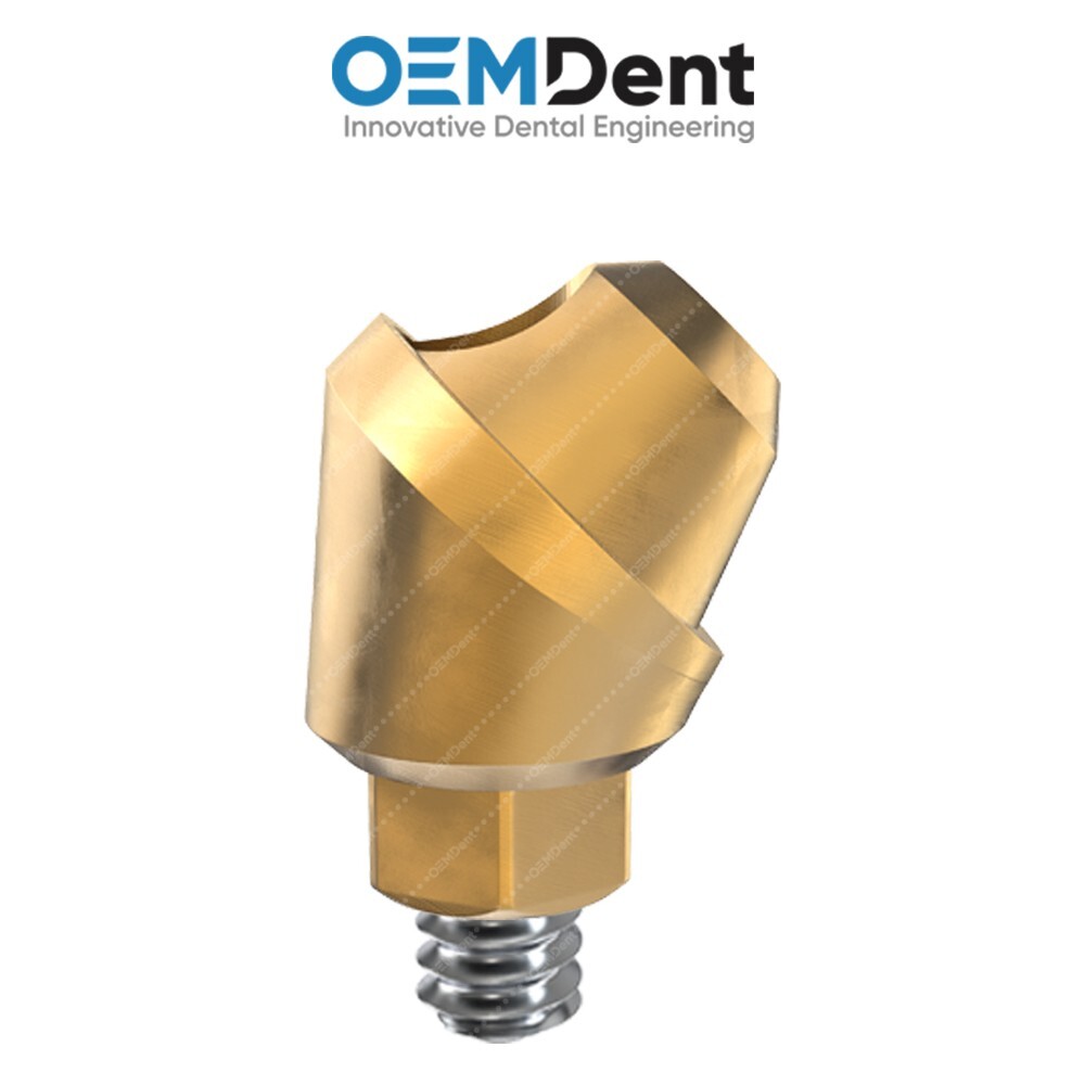 Angulated Multi Unit 1.6 Abutment 45° SGS® Compatible Int Hex Connection