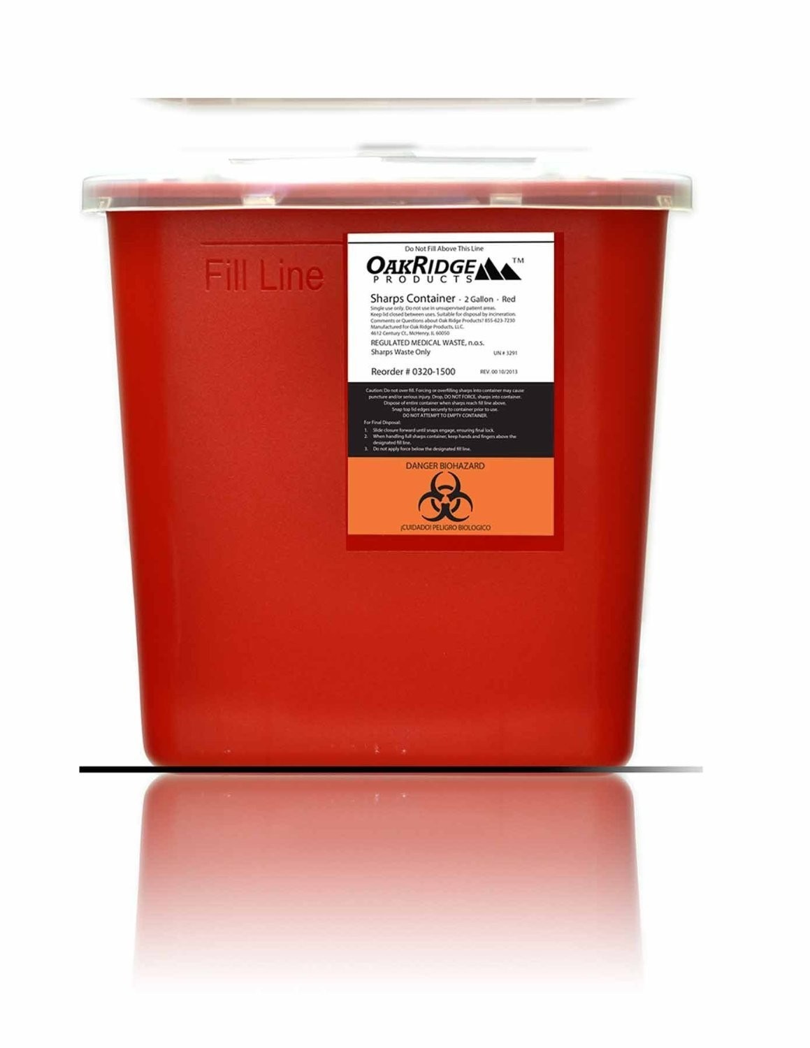 Compact 2 Gallon Sharps Container for Medical Facilities