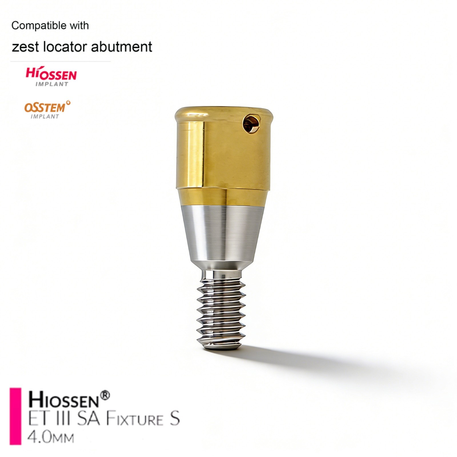 US Dental Ti Implant Abutment Hiossen Regular Fits OSS Zest Locator Overdenture