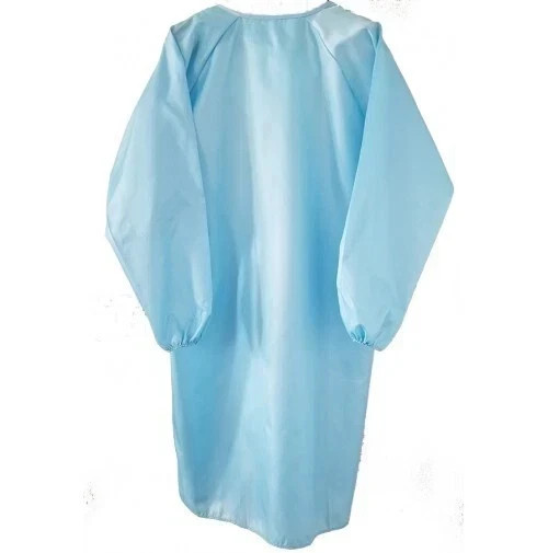 10 Pks AAMI Isolation Gowns Level 1 Non-Surgical Reusable Machine Washable L/XL