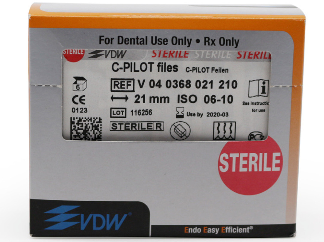 VDW C-Pilot Files For Endo Root Canal 21mm/25mm
