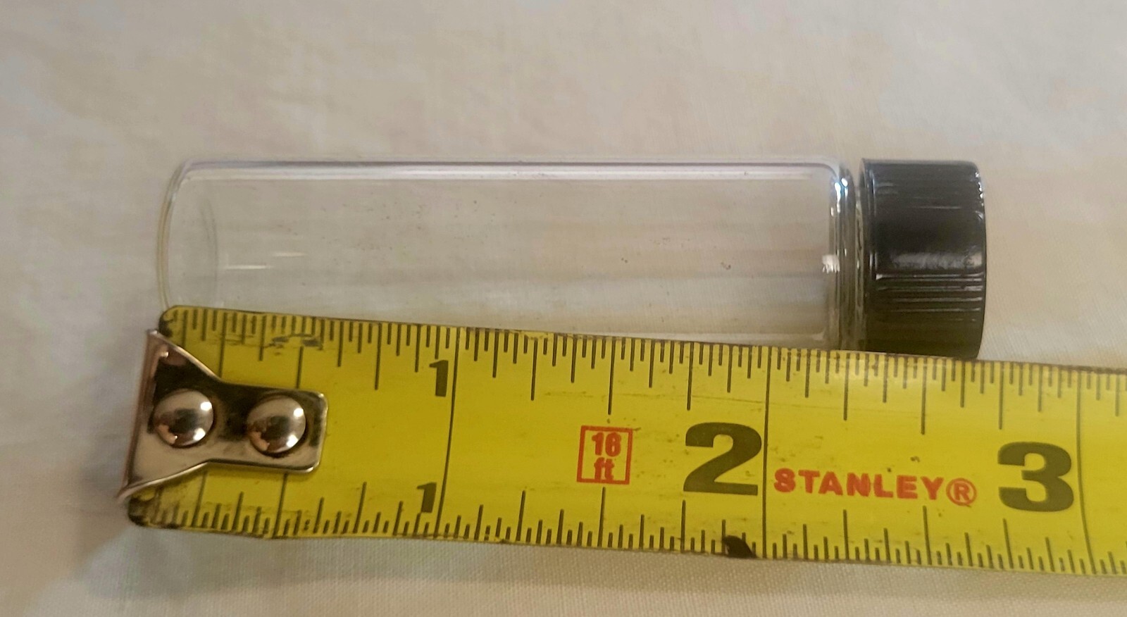 High Quality New Clear Vials With Black Phenolic Cap Pack Of 50