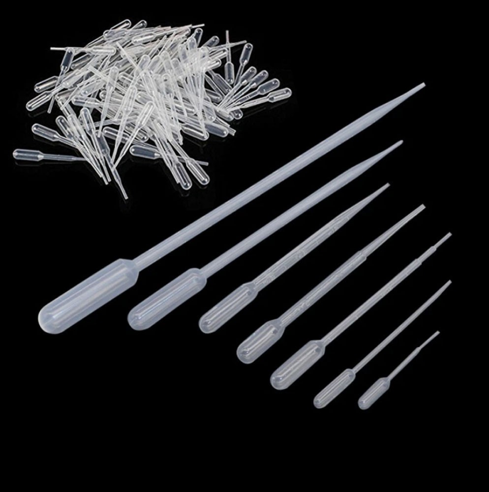 100-1000X 0.2ml Disposable Polyethylene Eye Dropper Transfer Graduated Pipettes