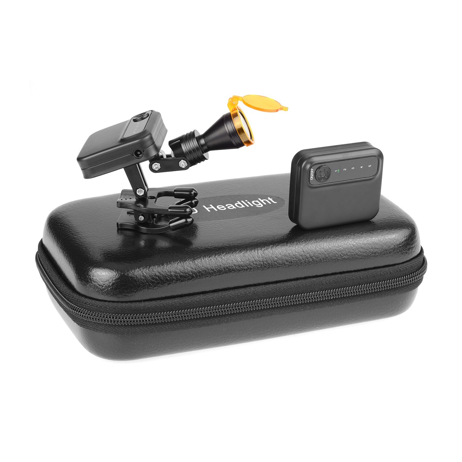 Wireless Portable Dental 5W LED Headlight with Optical Filter ＆ 2 Batteries US