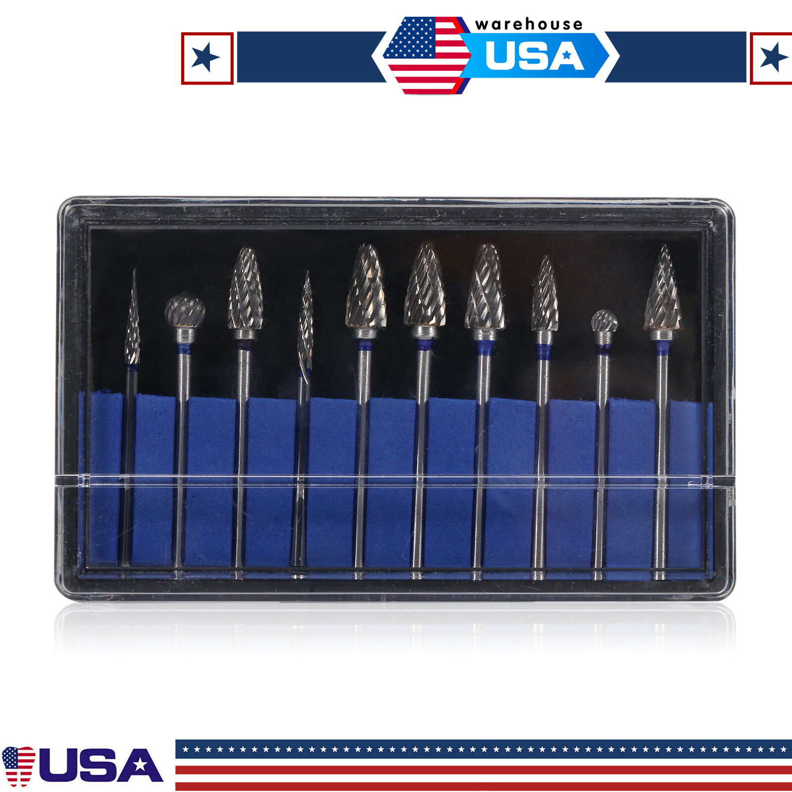 Fresa de pulido de laboratorio dental, fresas de carburo de acero tungsteno SK