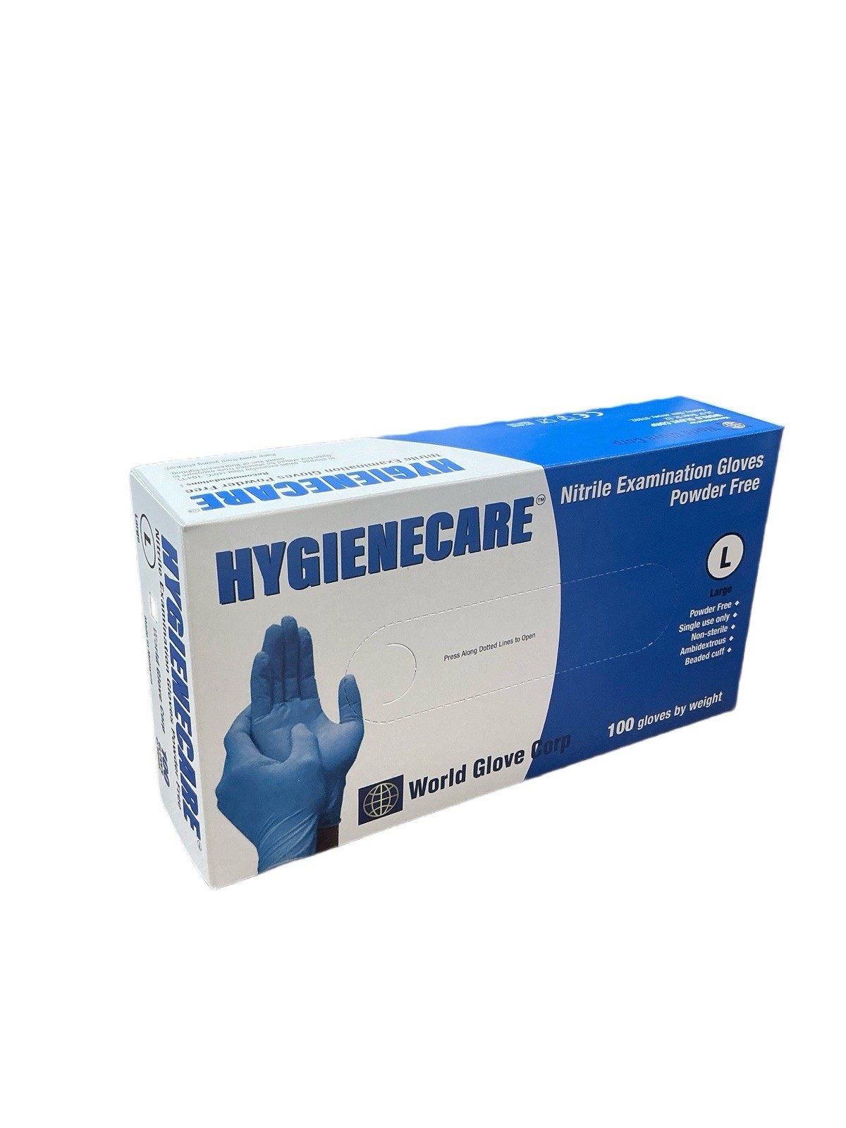Blue Nitrile Cornflower Blue powder Free X1000 In Case.Medical Examination.