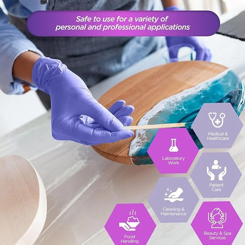 Med Pride Nitrile Disposable Gloves, 300 Count, Blue Powder-Free Non Latex Glove