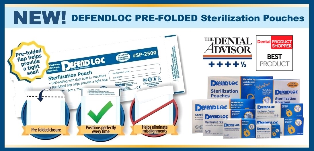 Self-Sealing Sterilization Pouches w Indicators 3.5×10″ Box of 200 Defend Loc