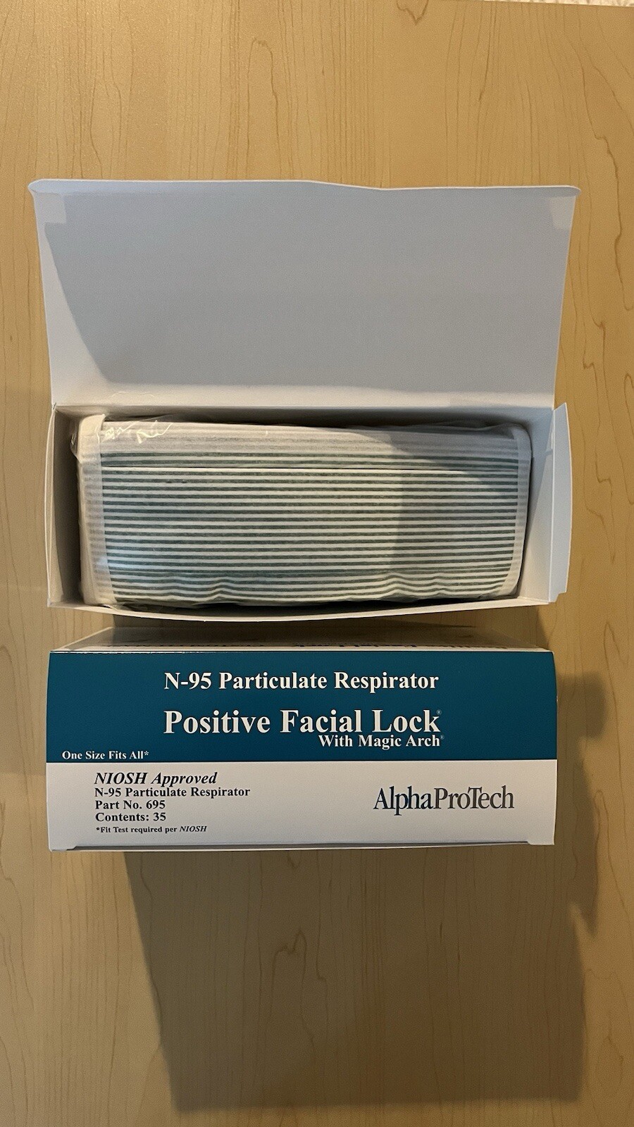 Alpha ProTech Positive Facial Lock N-95 Respirator/Surgical Face Masks (35)