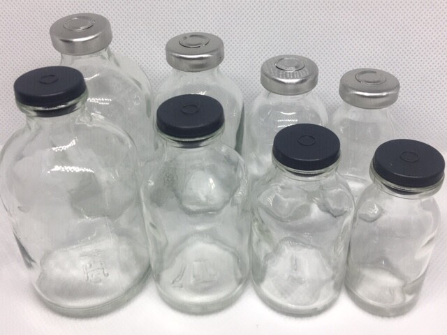 (25) 30mL Clear Glass Vial