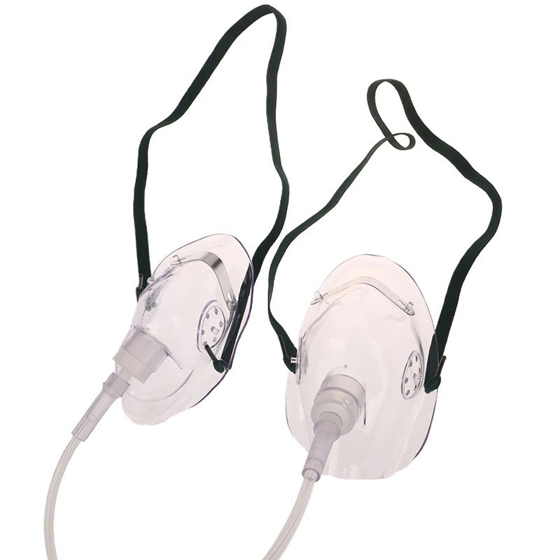 Adult Oxygen Mask with 1.5m Tube Disposable PVC Respirator Nebulizer Large