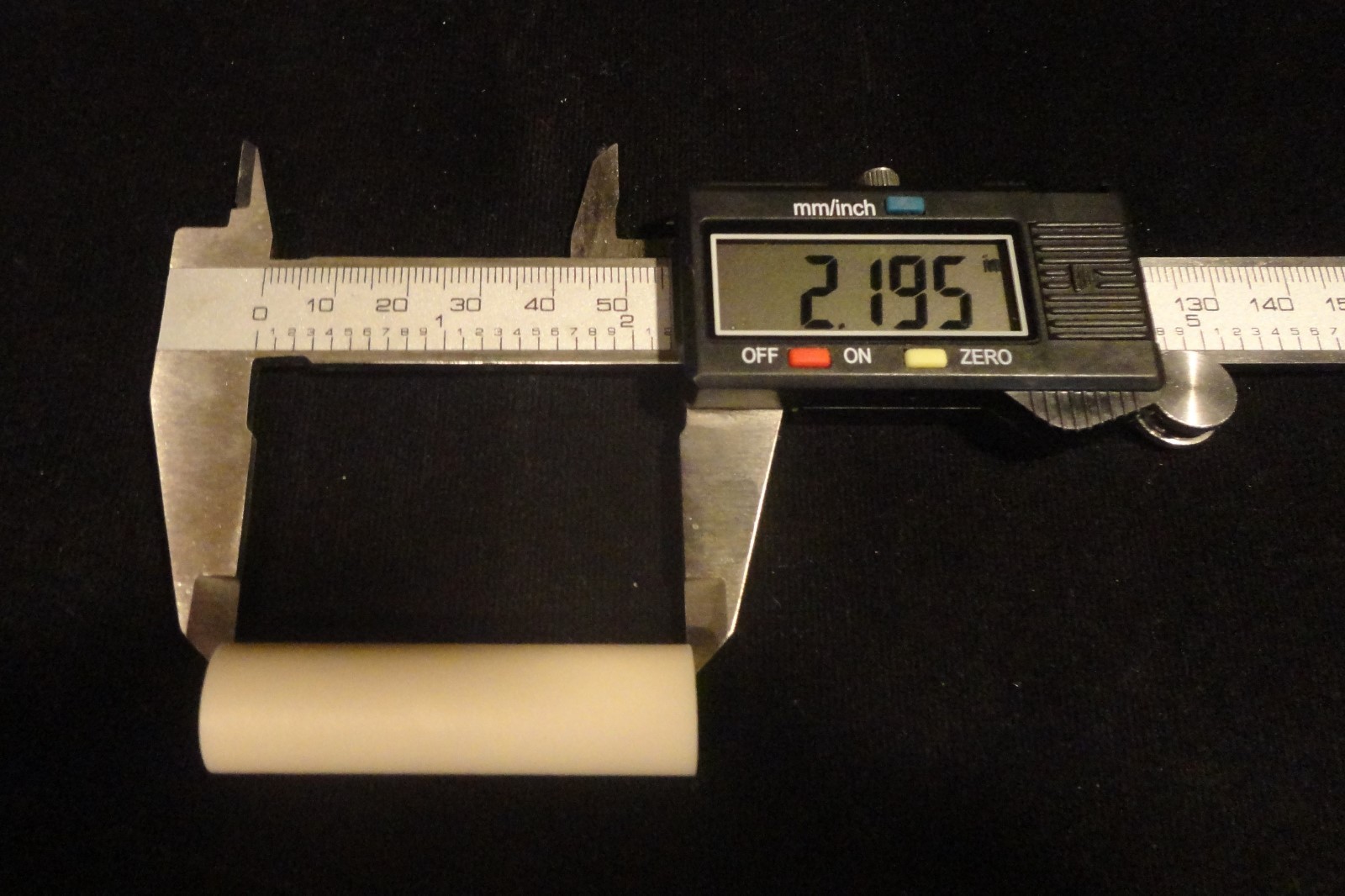LOT OF TWO 0.575″ OD x 2.190” HIGH PURITY ALUMINA CERAMIC TUBE No.: 195