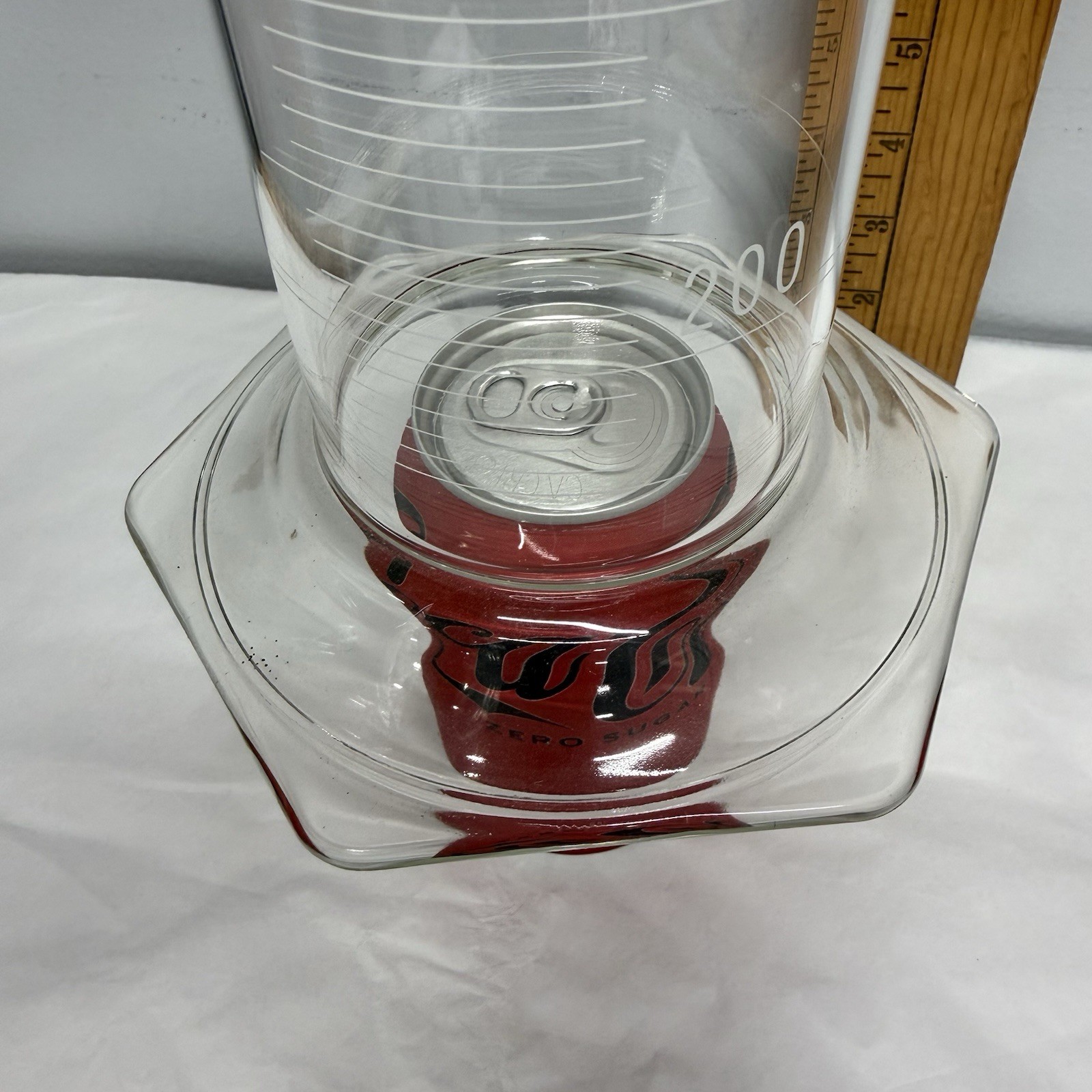 PYREX Glass 2000 ml Graduated Measuring Cylinder w/Stopper #2982 TC 20°C Lab