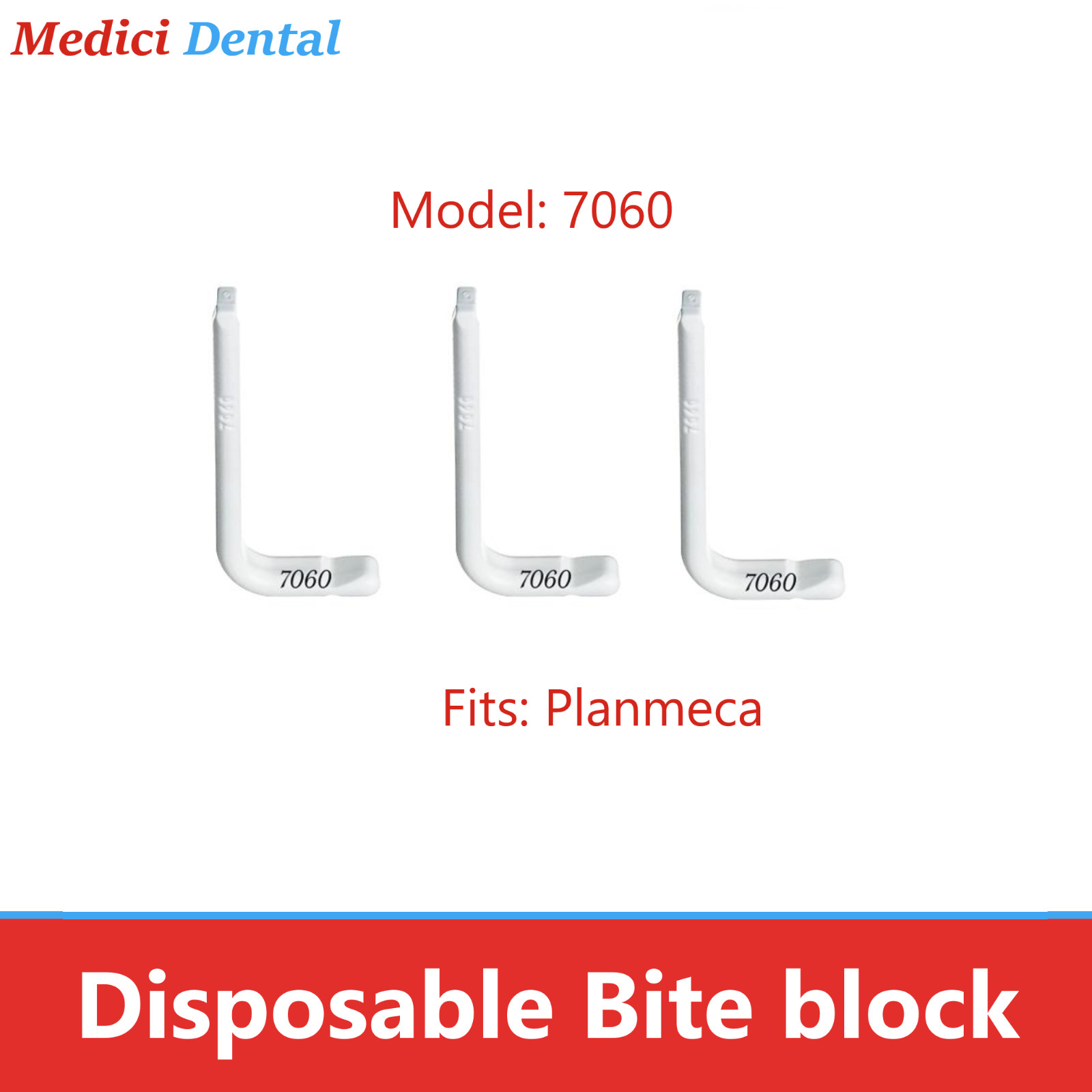 Dental X-Ray Machine Disposable Bite Blocks fits Instrumentarium, 100/Pkg, 7010