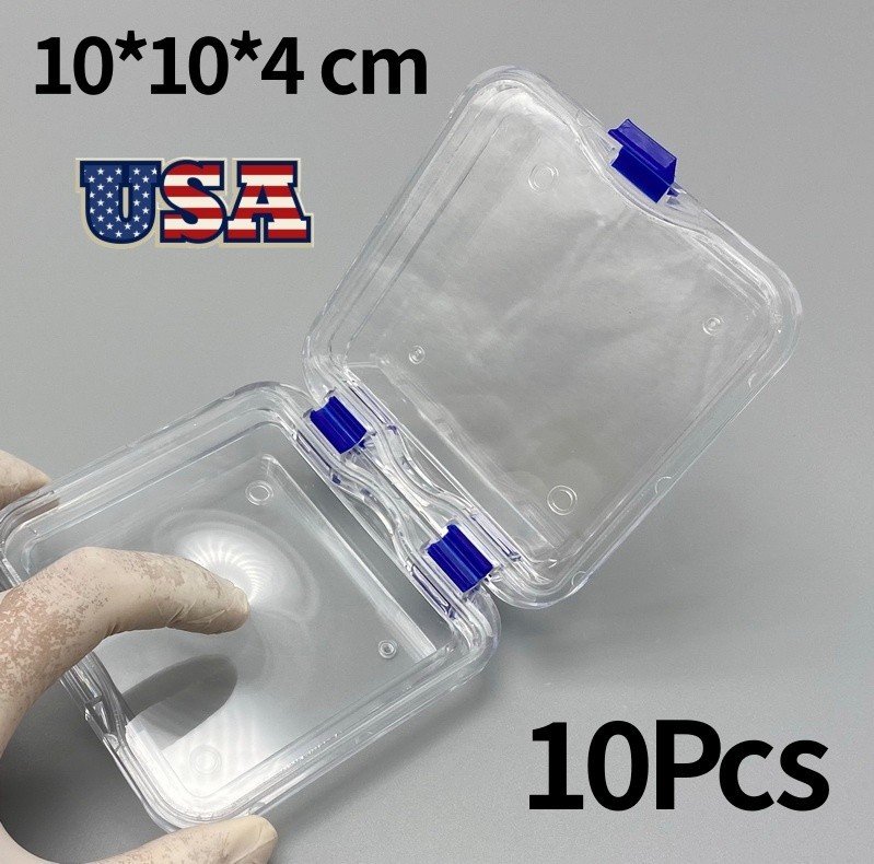 10*Dental Denture Storage Box Tooth Film Membrane Boxes Veneer Membrane Case USA