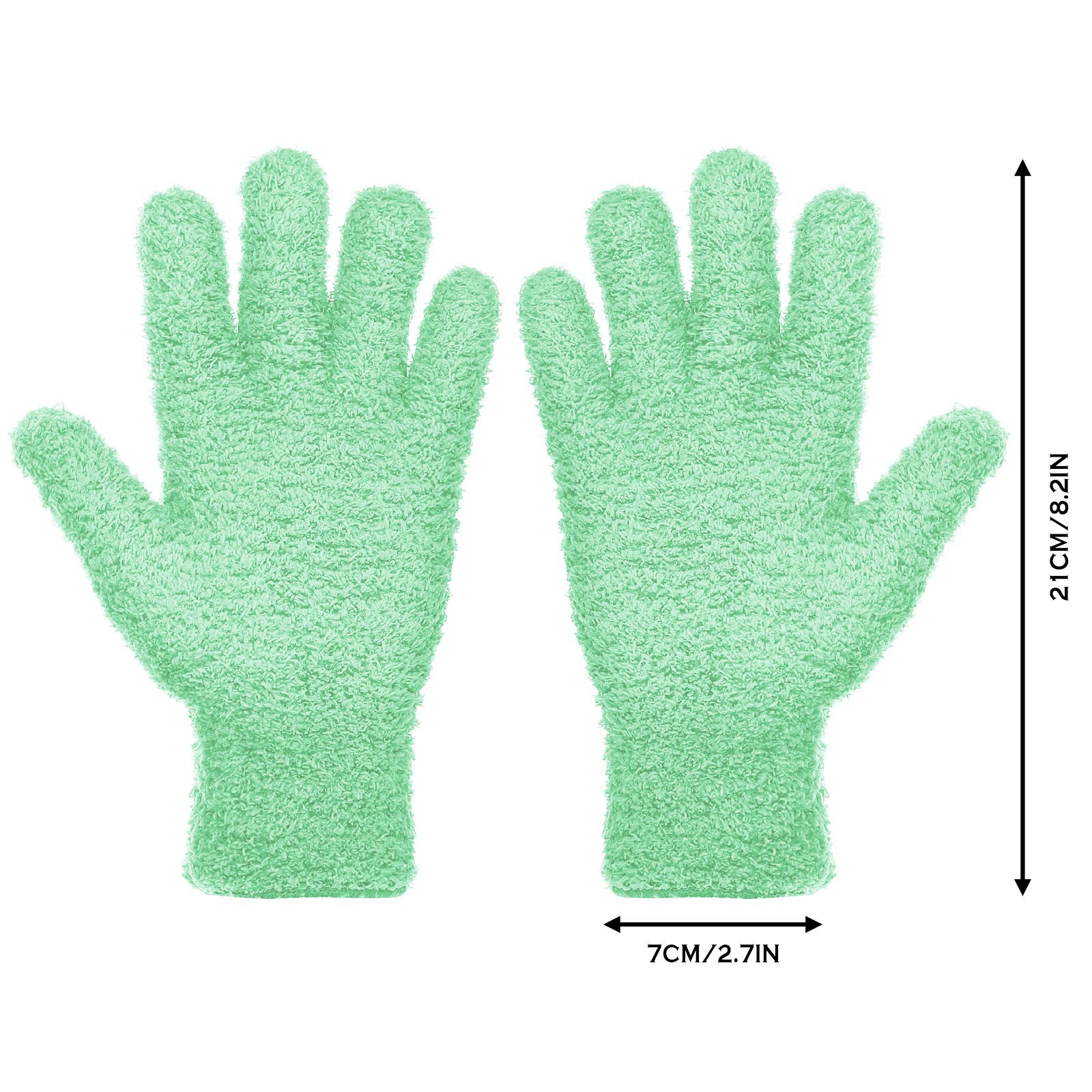 Microfiber Dusting Cleaning Gloves for House, Plants, Cars, Blinds, Windows