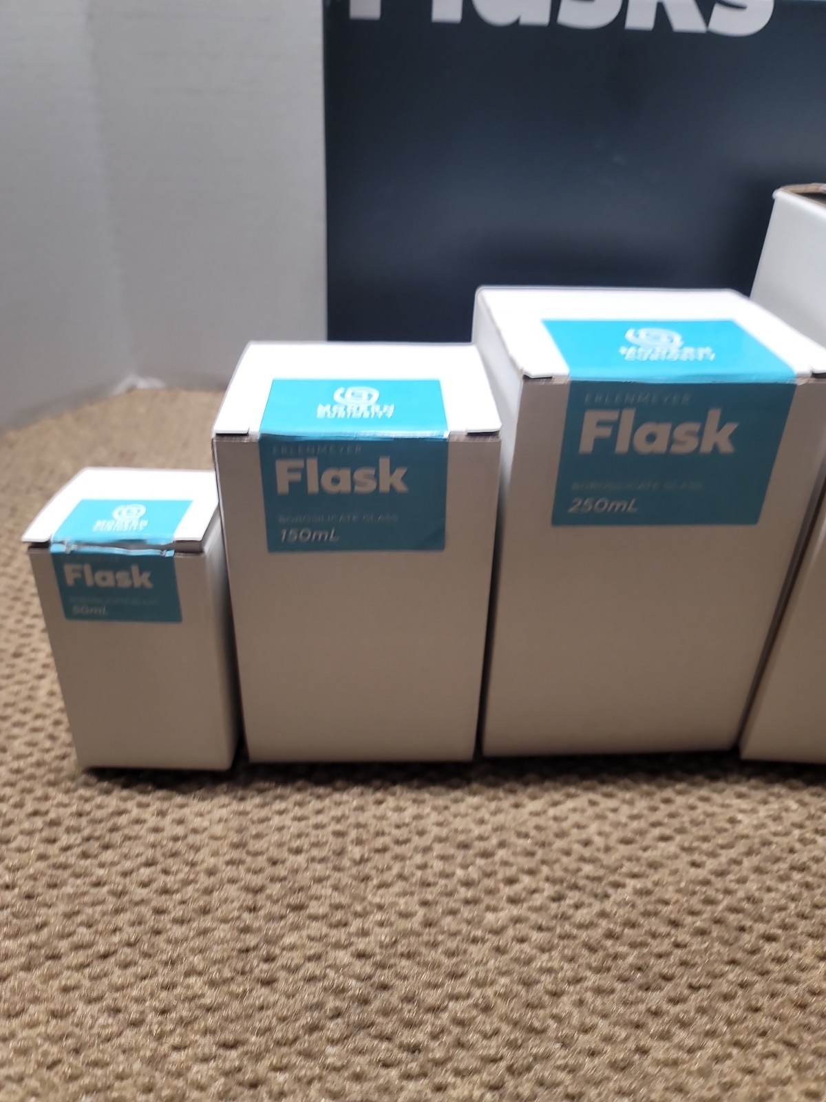 Modern Curiosity 5-pack Erlenmeyer Flasks Assortment 50-1000mL Set