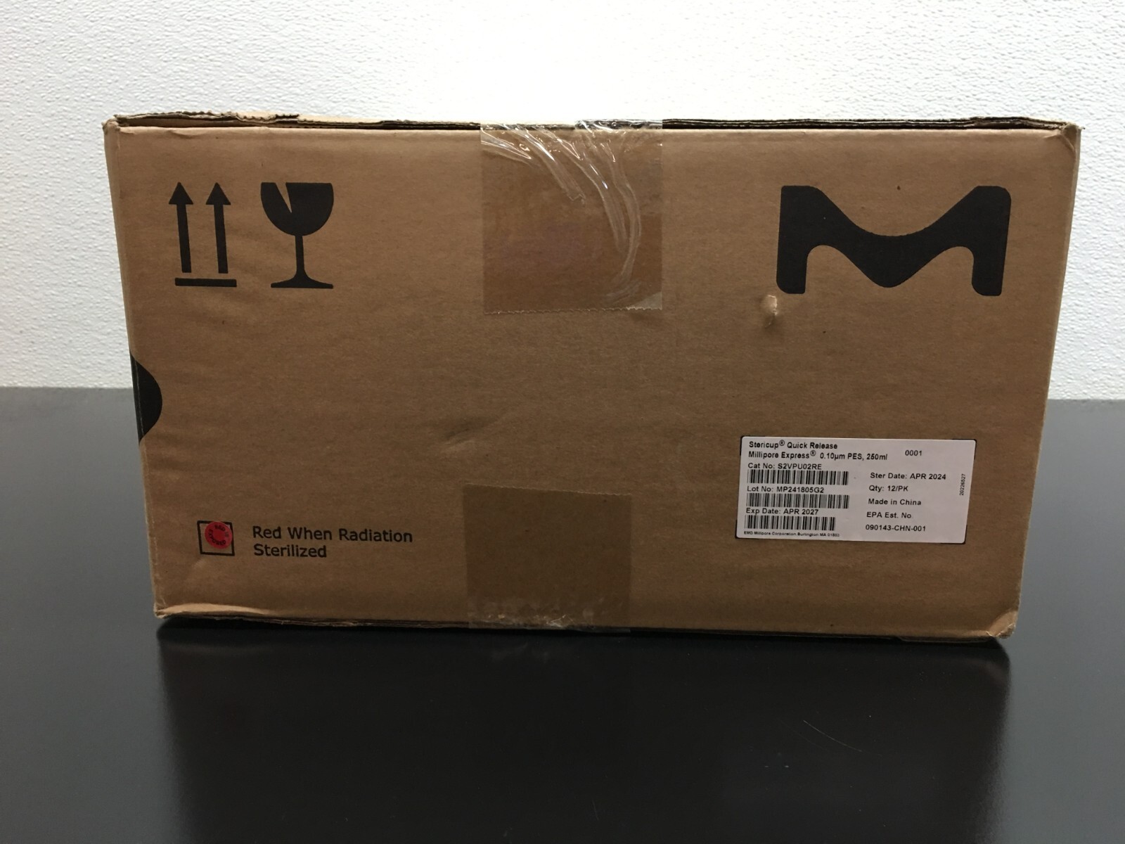 Millipore Cat No S2VPU02RE Stericup Quick Release 0.10um 250mL Vacuum Filtration
