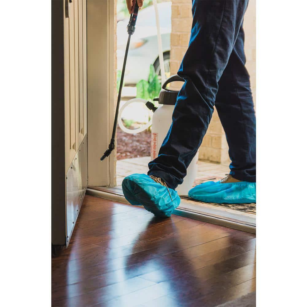 1-Size Fits Most Premium Disposable Boot and Shoe Covers Water Resistant and
