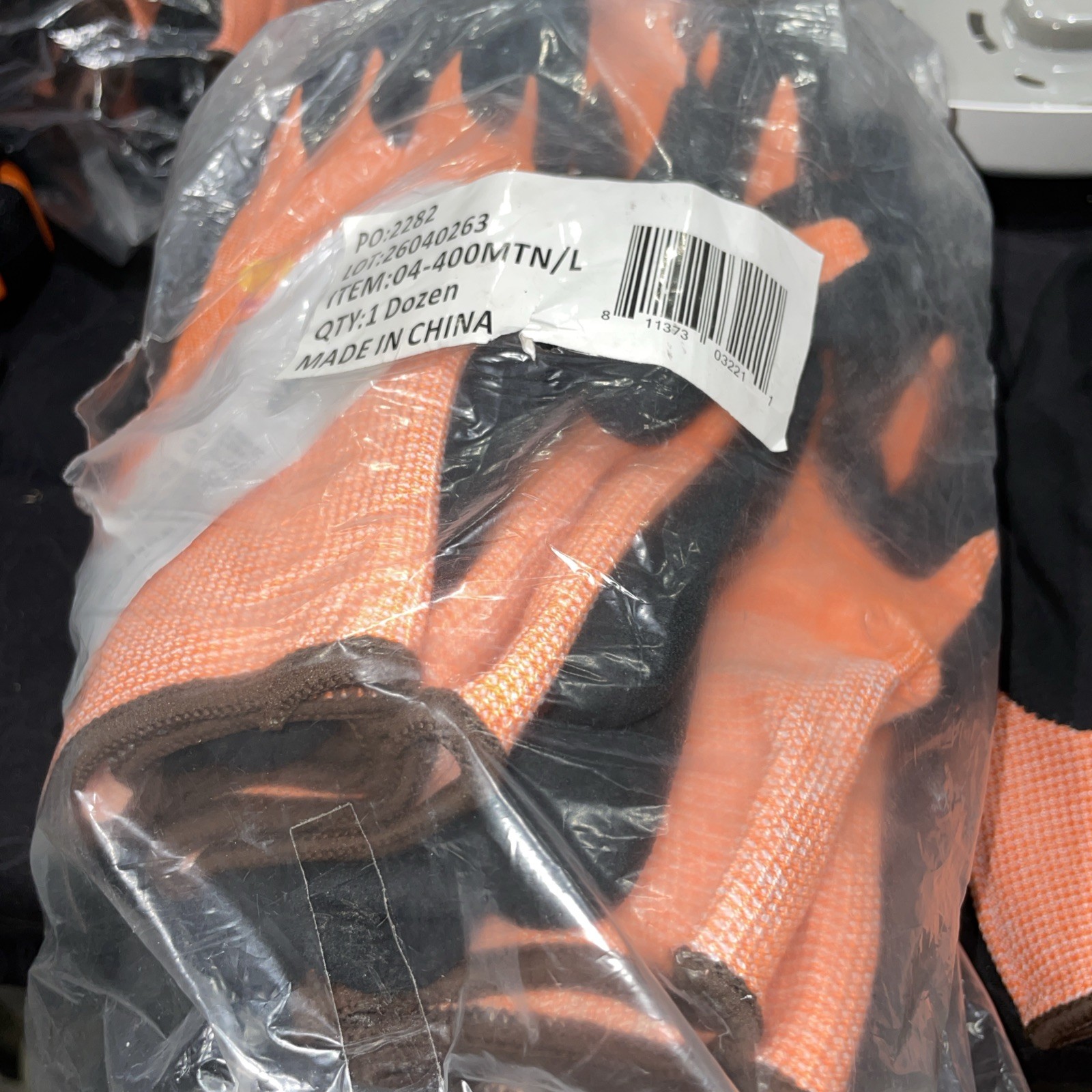 12Pk Large Armor Guys Extraflex Protective Work Gloves Orange Ansi 2 Abrasion