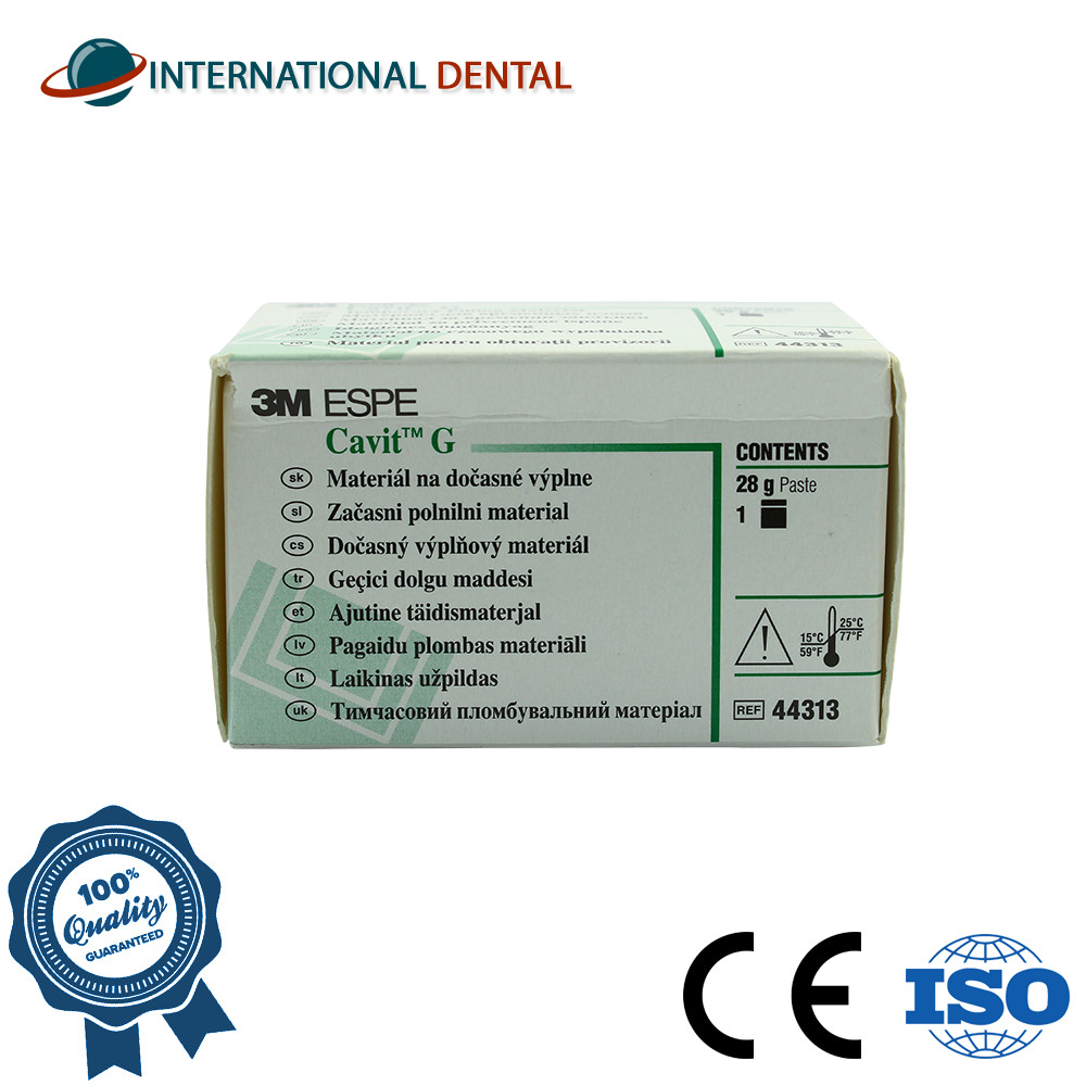 Cavlt-W Dental Filling Paste for Temporary Restoration Zlnc 0xlde Based Gray 28g