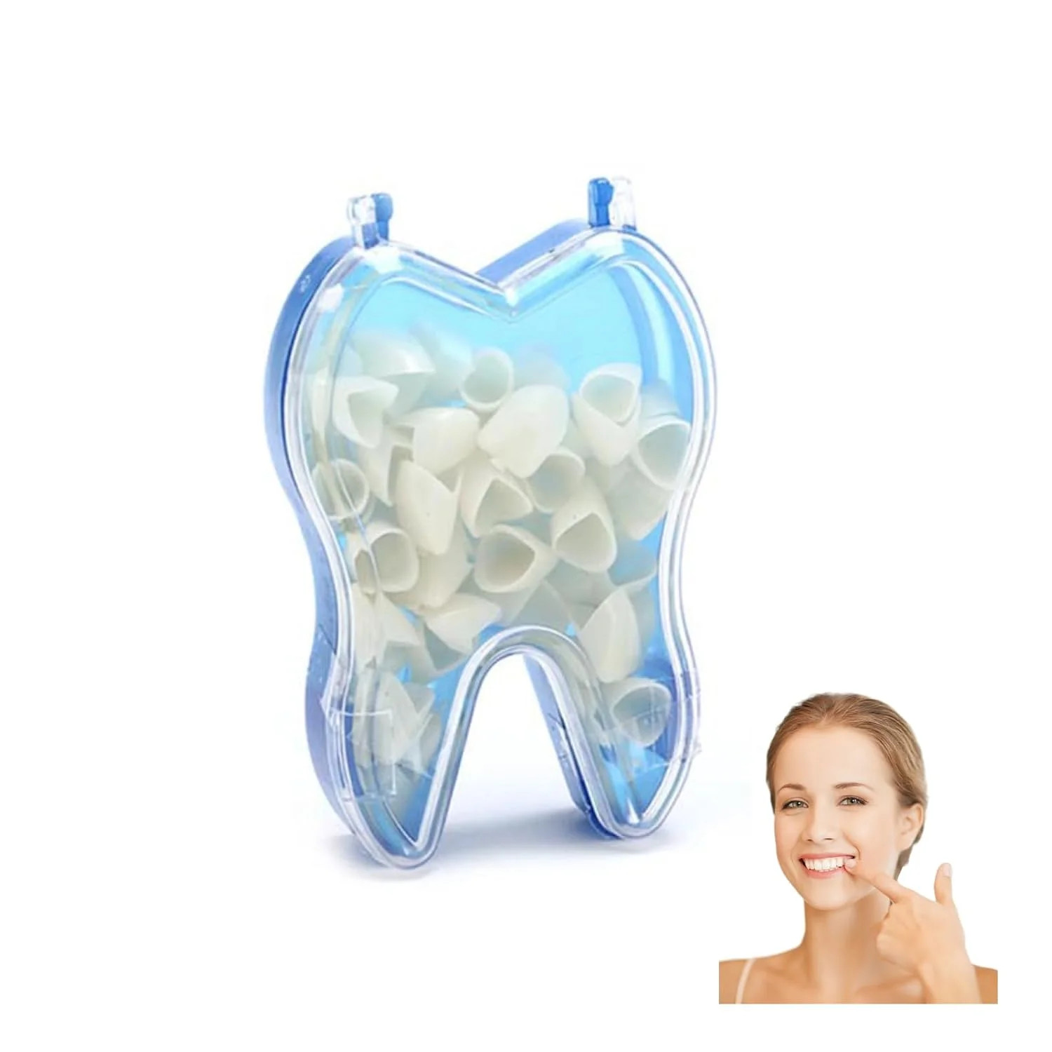 Tooth Caps for Broken Tooth Mixed Sizes Dental Temporary Crown Kit Front Cap