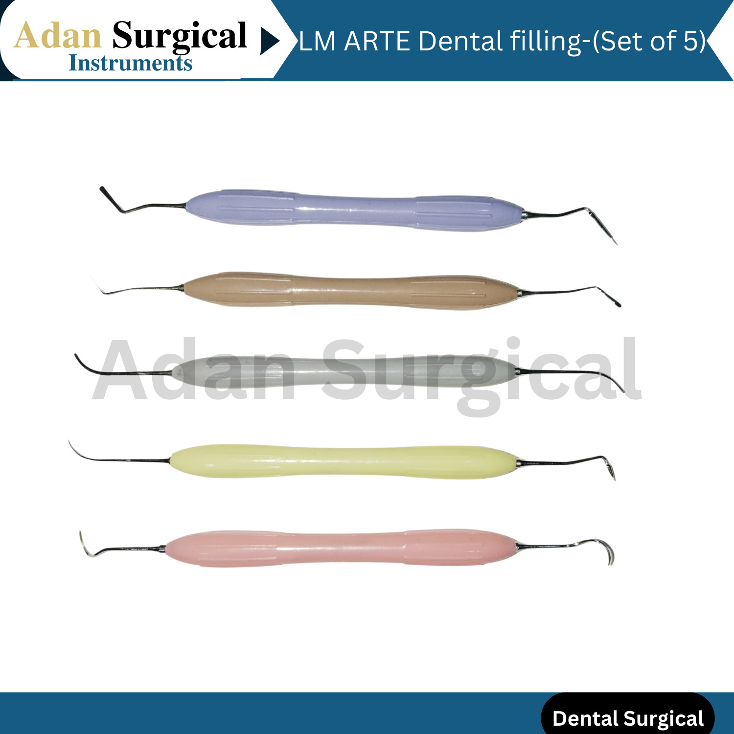 Restauration instruments ErgoMax Handle LM Arte Composite Dental Filling 5 PCS