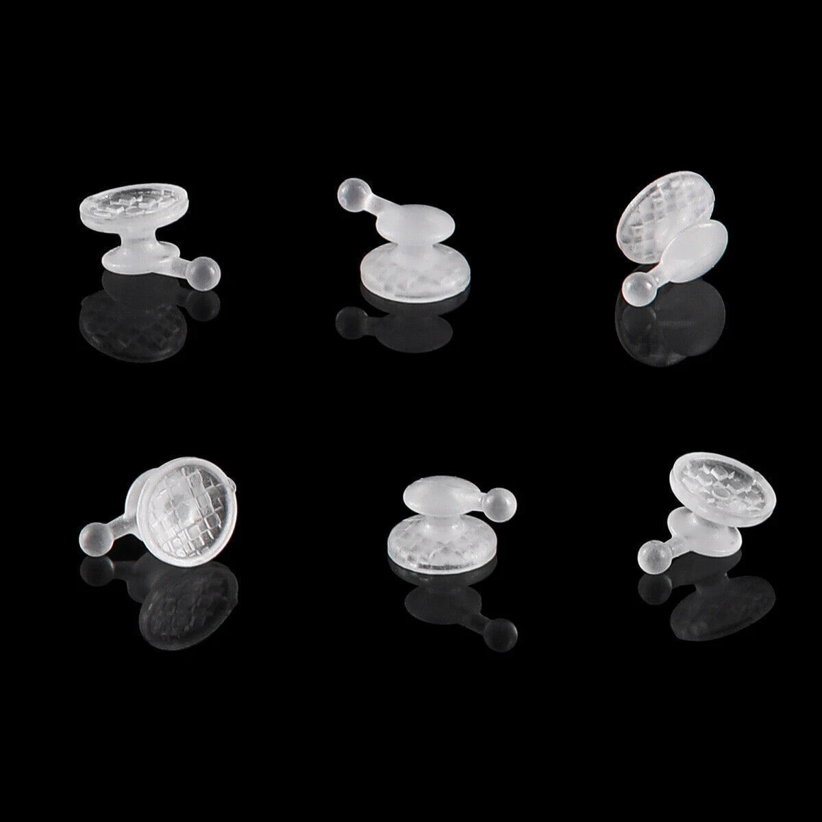10 Pcs/Pack Dental Orthodontic Composite Ceramic Clear Lingual Button Bondable