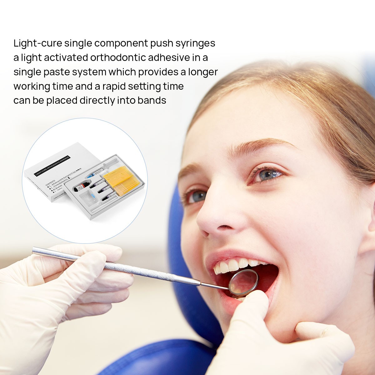 Dental Wireless LED Orthodontics Curing Light/Dental bonding Bracket Light cure