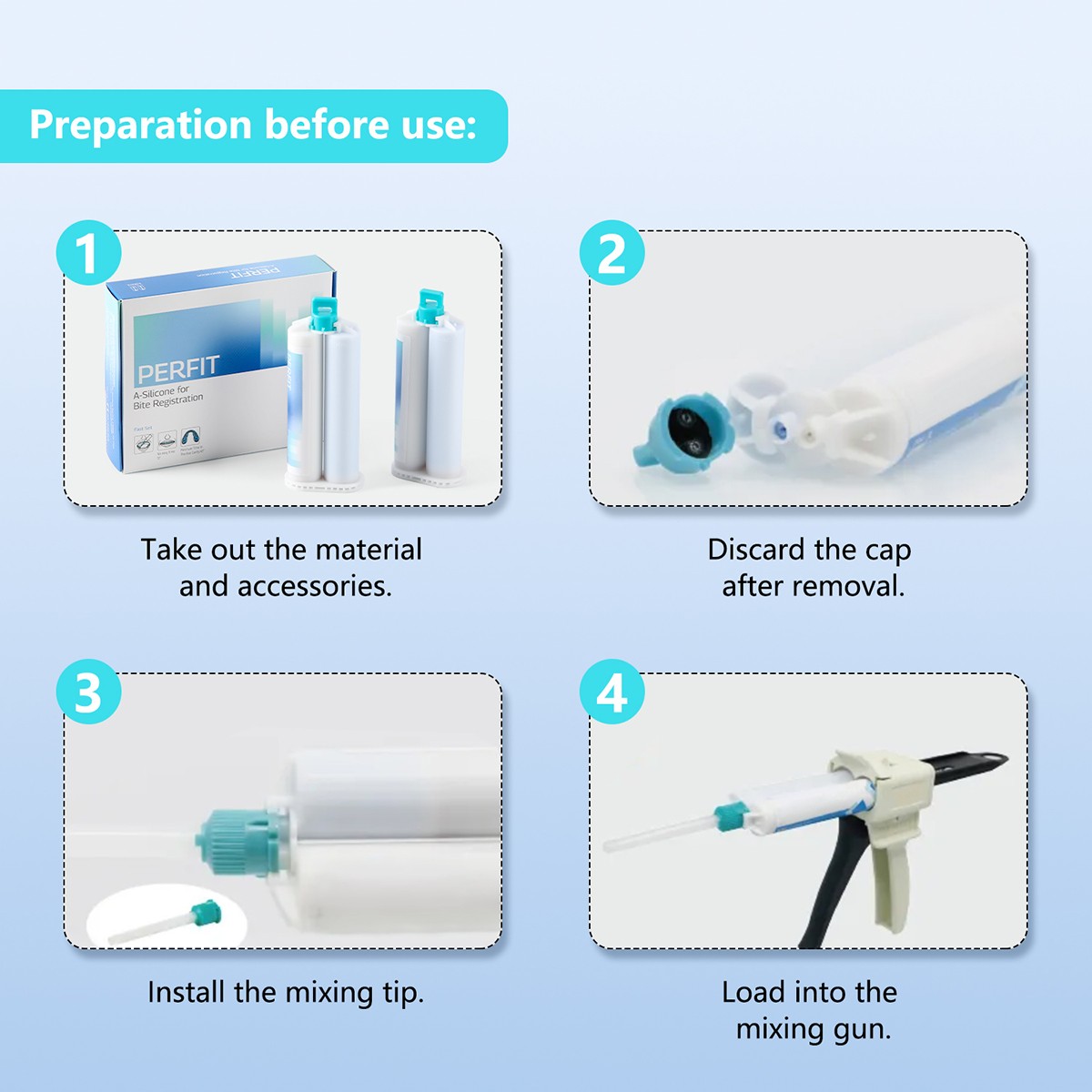 Dental Bite Registration Material Fast Set A-Silicone for Bite Registration
