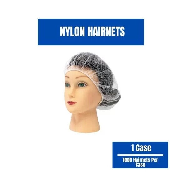 1000-2000 Nylon Honeycomb Hair Net, Safety Cap, Breathable Disposable Hair Cover
