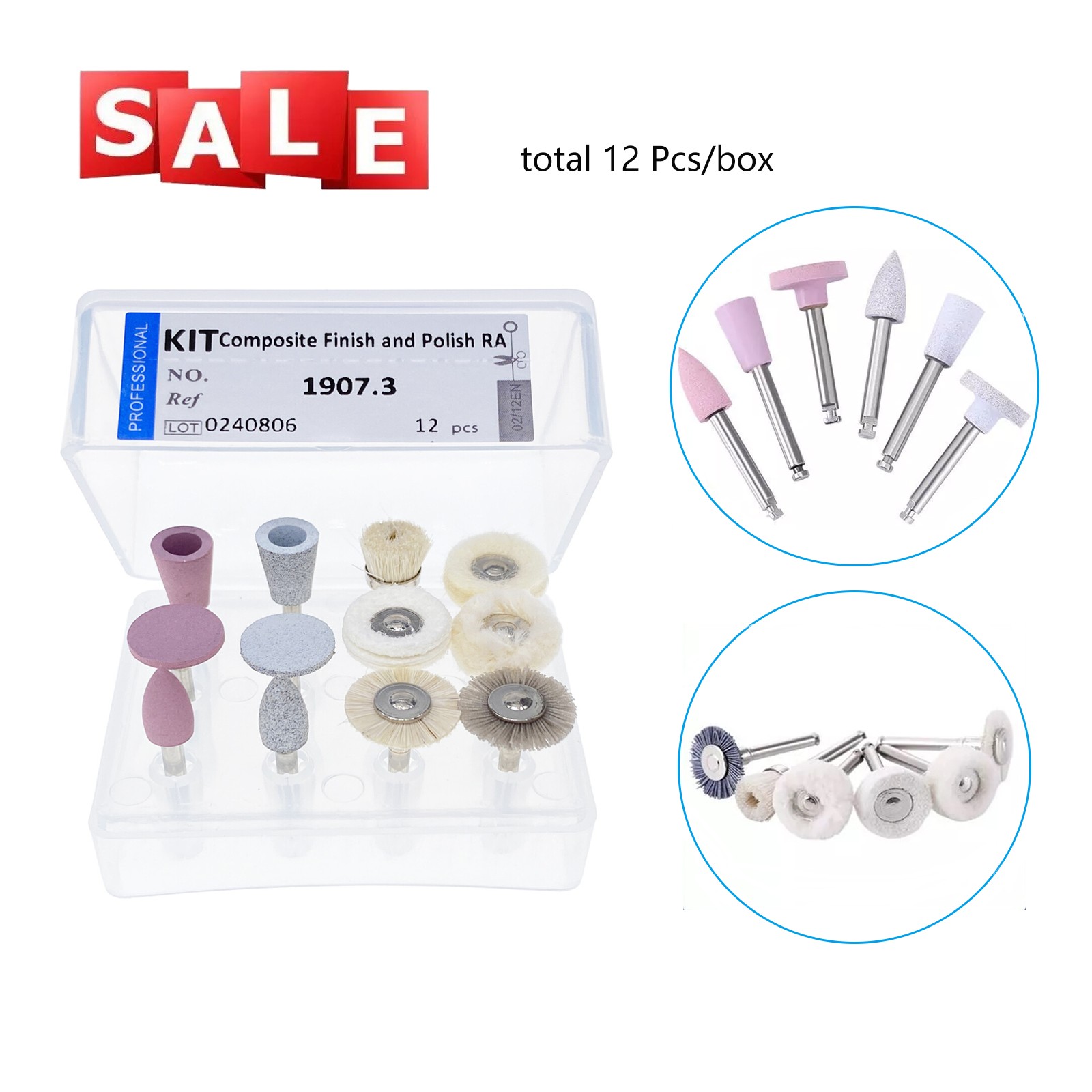 Kit de acabado de pulido compuesto Dental Composite Polishing Kit RA 2.35MM