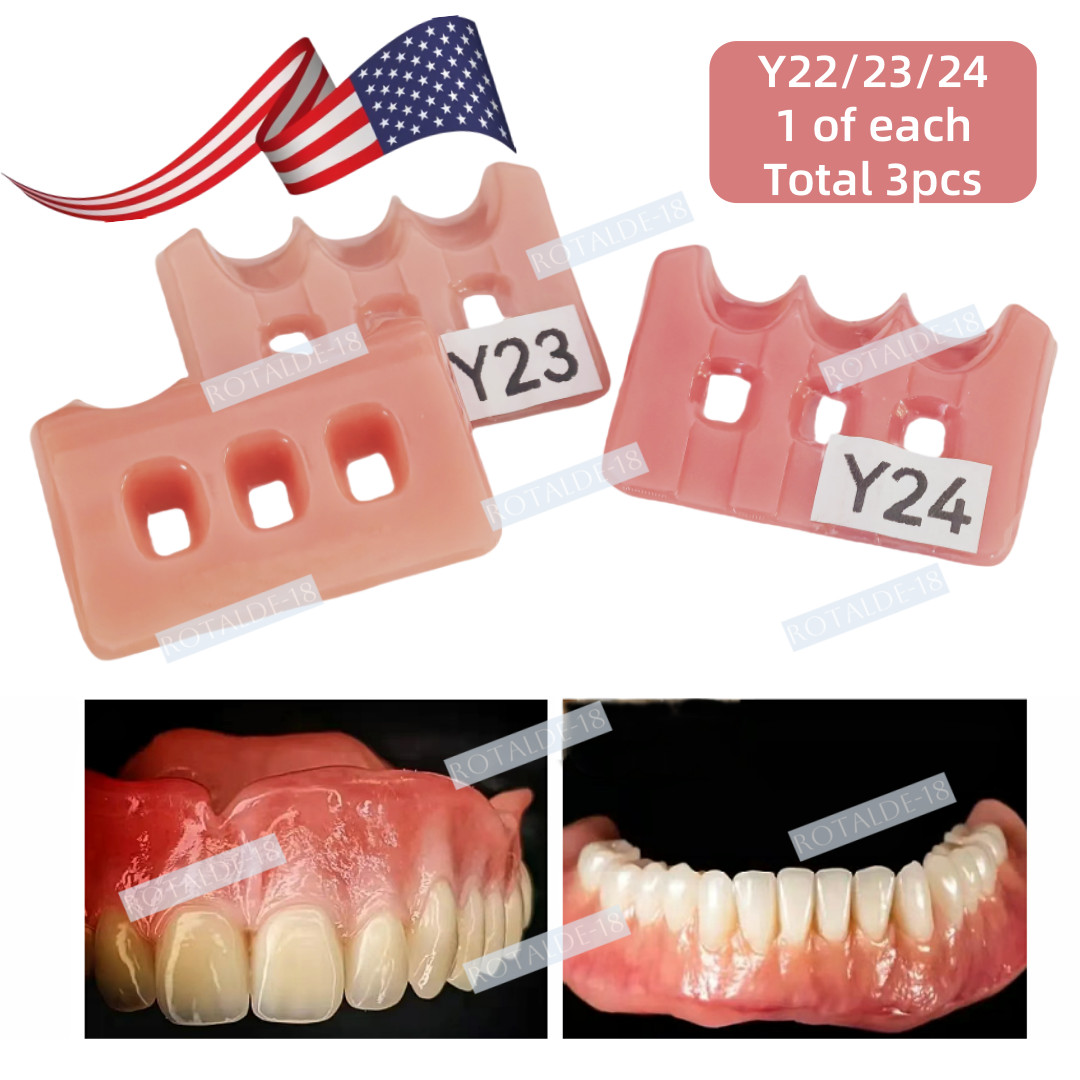 Gum Shade Gingiva Color Plate Indicator Tri-Color Gummy Model Similar SHOFU GC