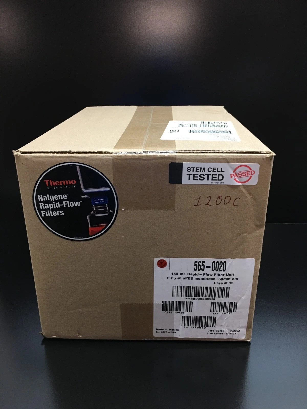 Thermo Scientific REF 565-0020 Rapid Flow Filter Unit 150mL 0.2um 50mm Case