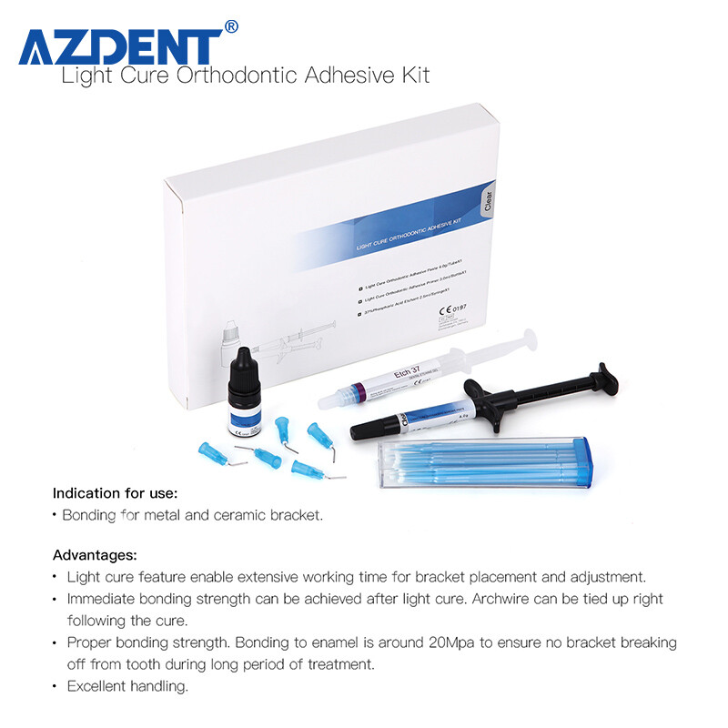 Dental Light Cure Lamp LED 1S Dental Curing Light /Orthodontic Adhesive Kit