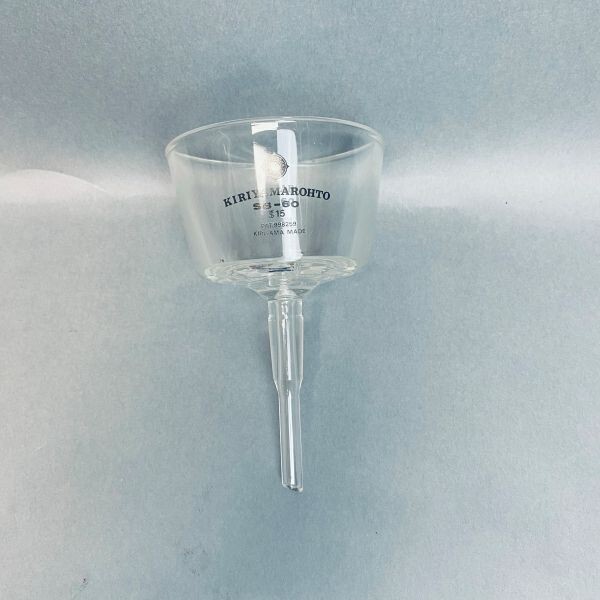 Kiriyama Glass Sliding Buchner Funnel 15/25 60 mm Diameter
