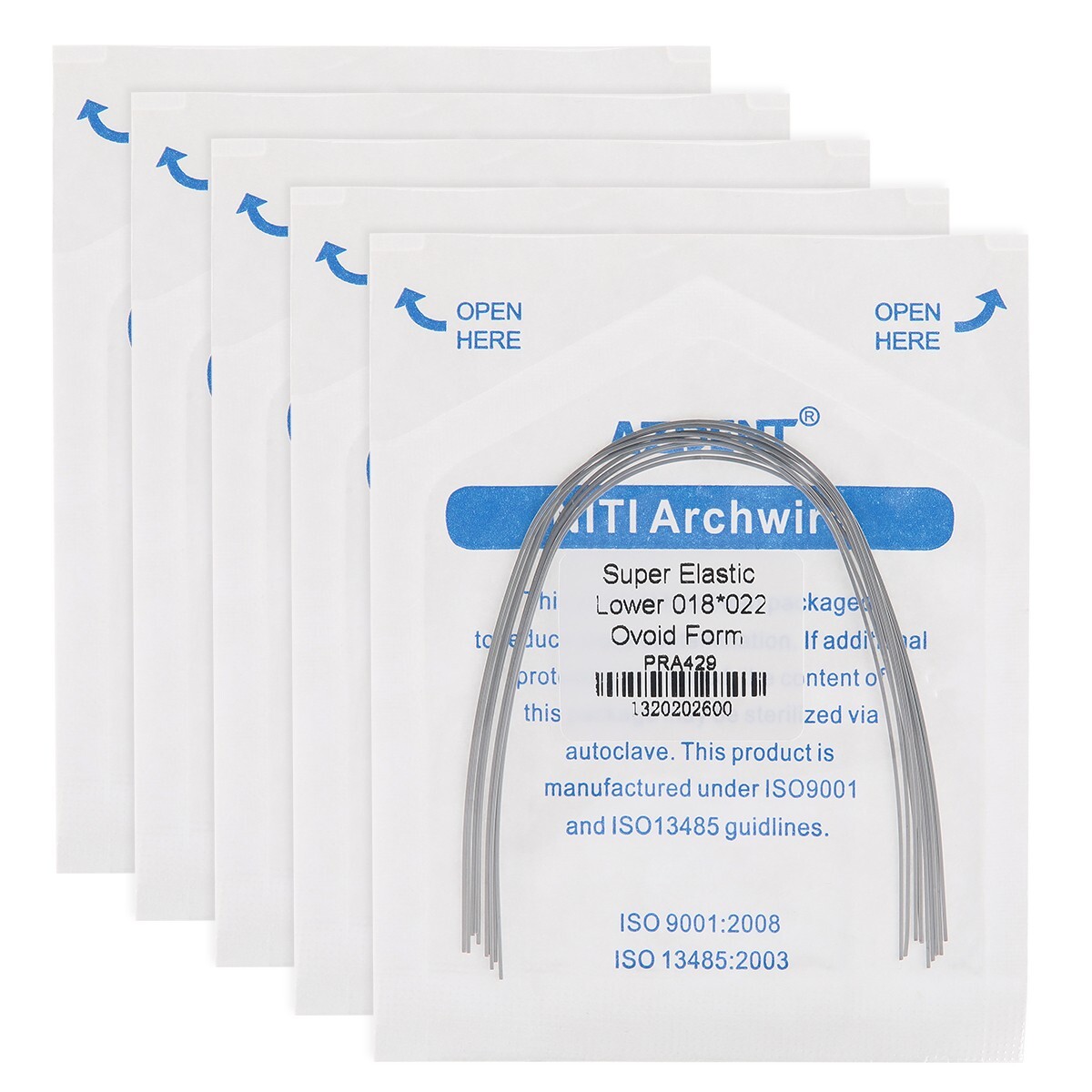AZDENT Dental Ortho Super Elastic Niti Arch Wires Rectangular Upper/Lower Ovoid