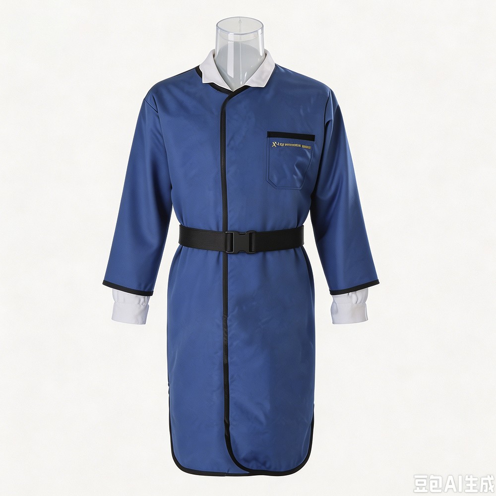 0.35mmPb X-Ray Lead Apron Gel Coat Long Sleeve Radiation Protective Medical M