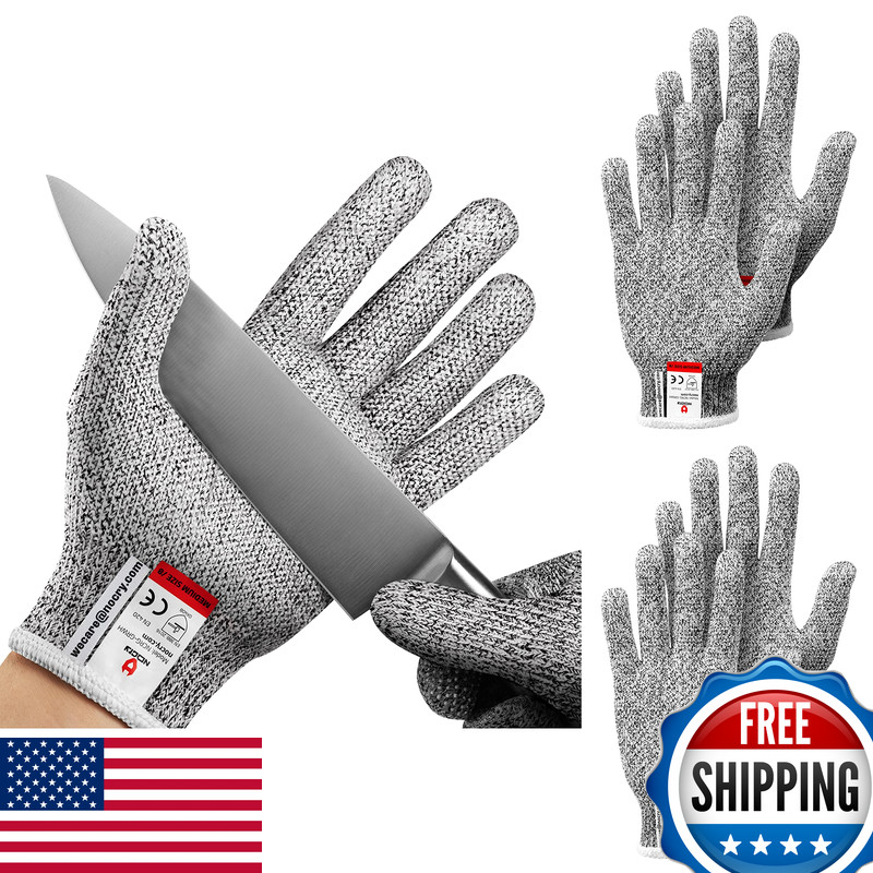 Nocry Cut Resistant Gloves Grip Dots – Breathable Lightweight Cutting Gloves