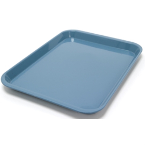 DENTAL SET-UP TRAY FLAT SIZE B (RITTER) BLUE, PLASTIC – 13-3/8″ X 9-5/8″ X 7/8″