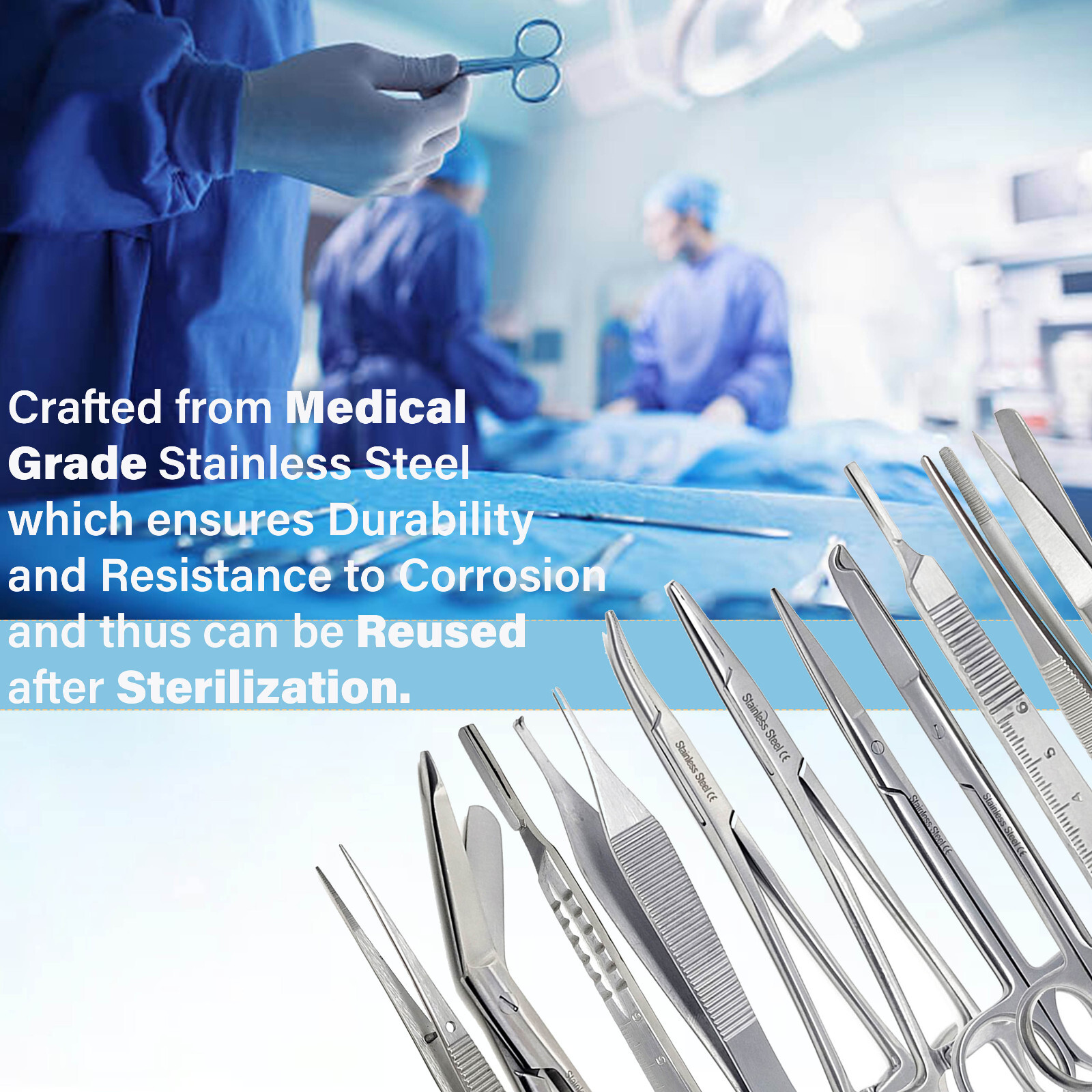41x Suture Laceration Kit Surgical Dental Veterinary Instruments Forcep Scissors