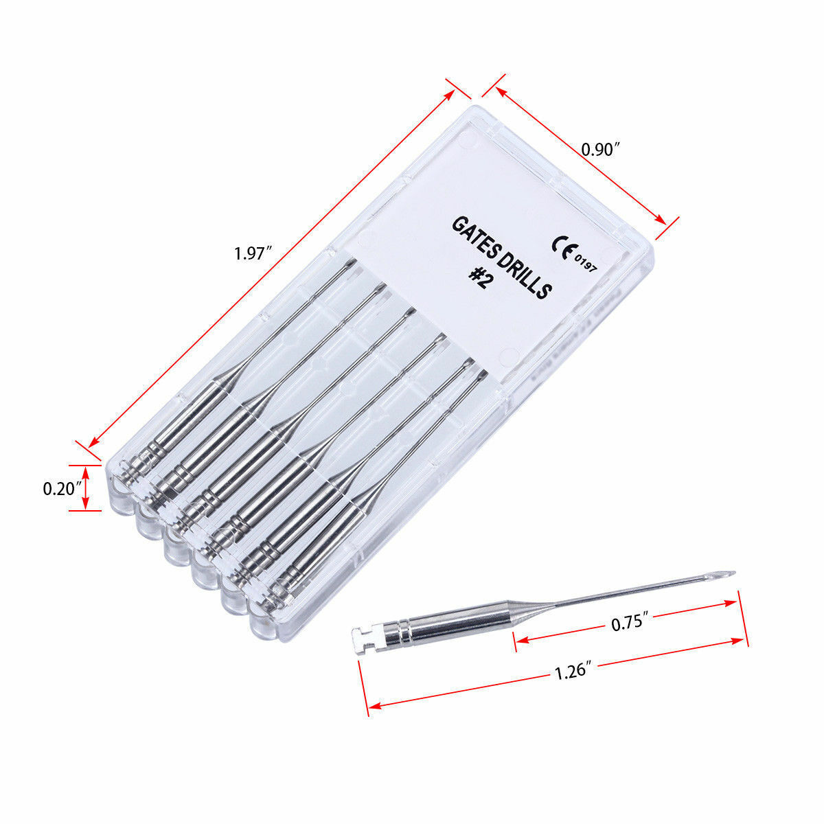 6 Pc Dental Endodontic Engine Use Peeso Reamers Files Reamers Drill Burs 28/32mm