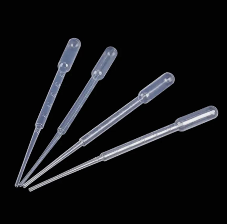 Disposable Pasteur Transfer Pipettes, Plastic, Graduated, 100pcs, 3mL