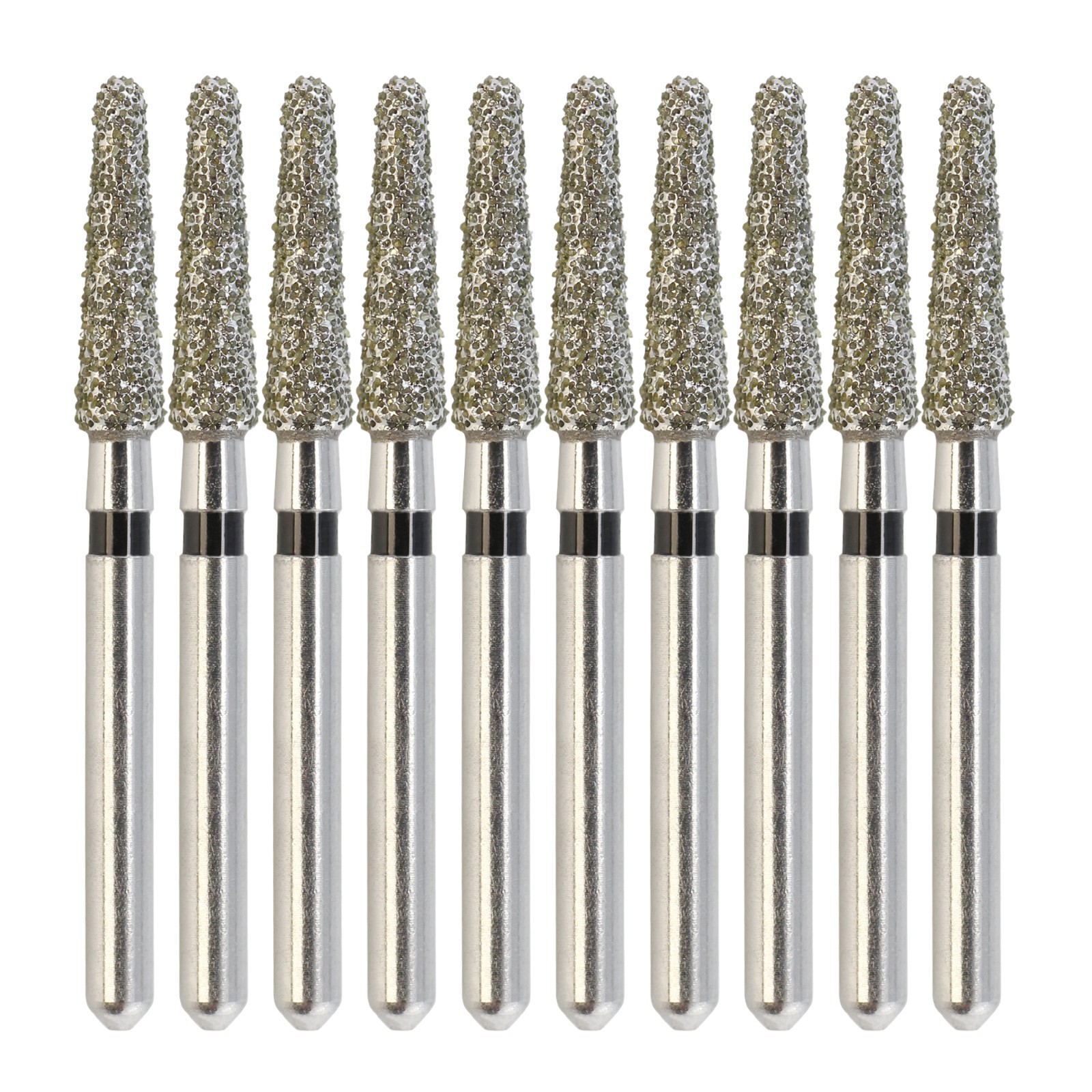 Dental Diamond Burs Round End Taper FG 856/021SC Super Coarse Grit Black
