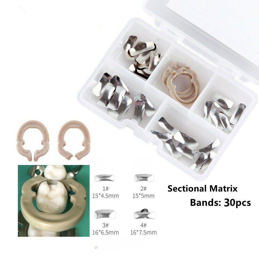 Dental Matrix Bands Ring Sectional Matrice Clamp Fit Garrison Palodent V3 System