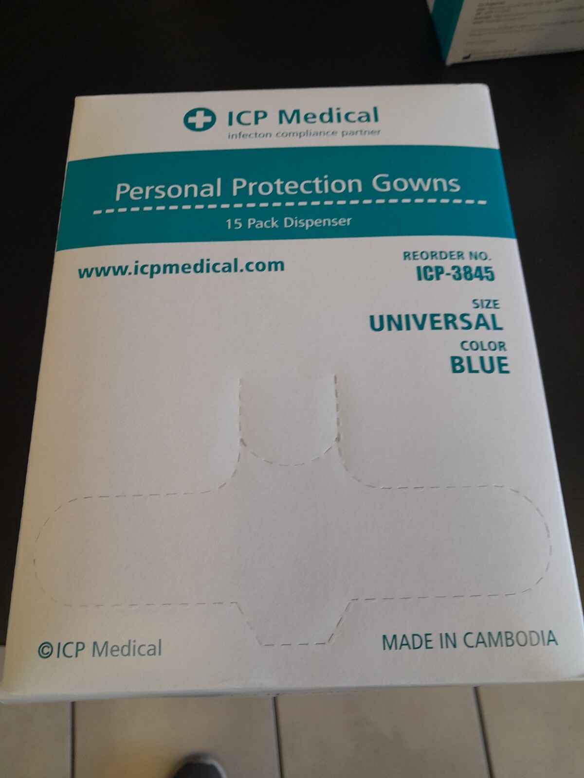ICP Medical Gown PPE Personal Protection Disposable Lot of 75