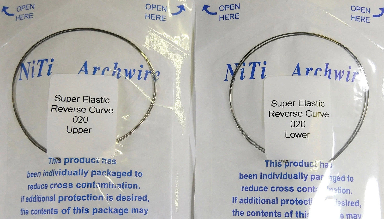 10Packs Orthodontic Dental NITI/Stainless Steel Arch Wire Round Oval/Square Form