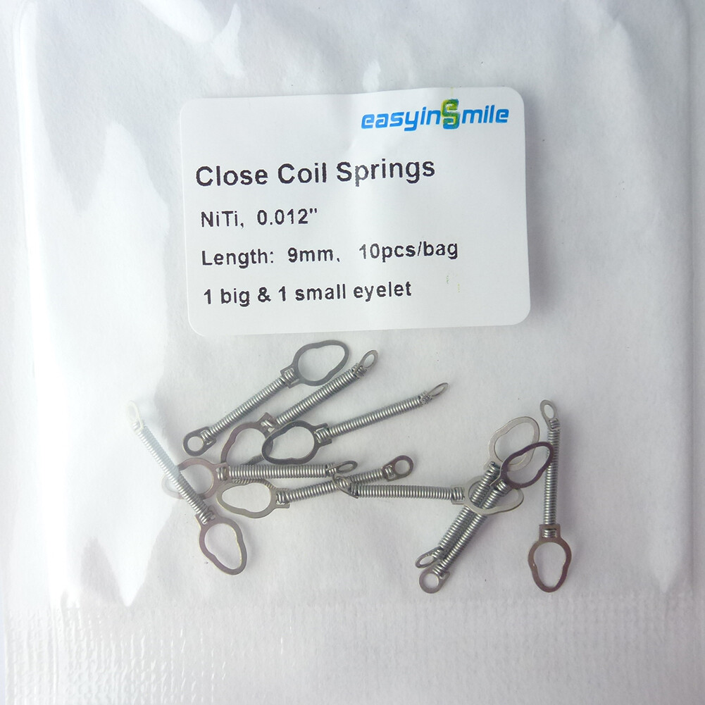 Easyinsmile Dental Orthodontic NITI Closed Coil Springs 010″/012″ 6/9/12mm 10Pcs