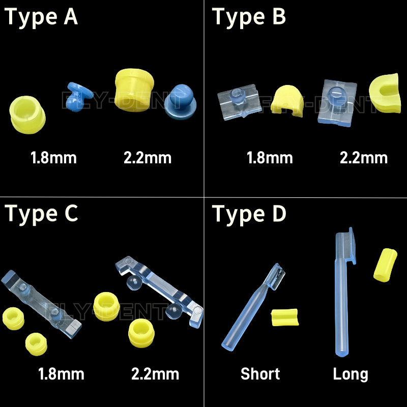 Dental Precision Attachment Implant Bolt Insert Castable Sectioned Bar Ball Clip