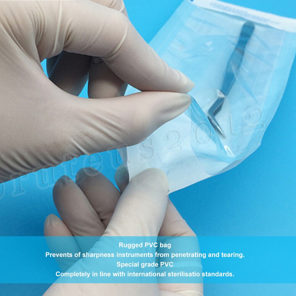 3.5″ X 10″ Self-Sealing Sterilization Pouches for Autoclave (Choose Quantity)